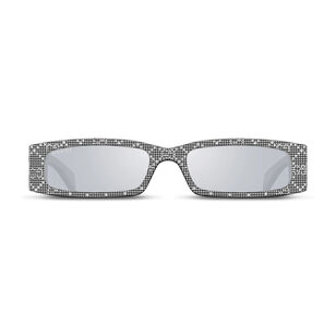 Rectangular Sunglasses With Crystals