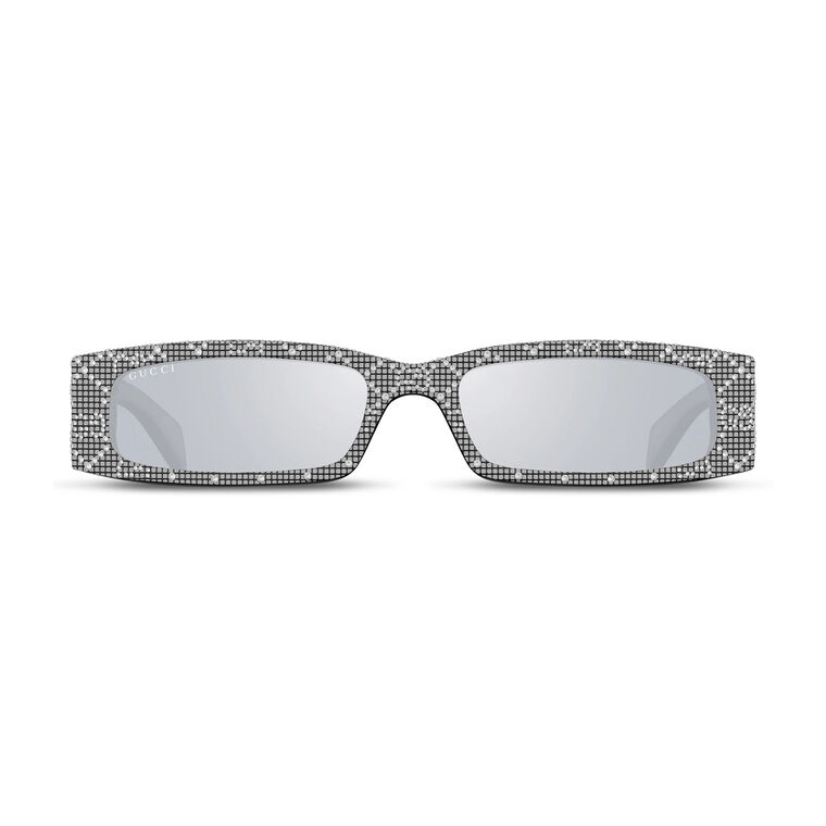 Rectangular Sunglasses With Crystals image number null