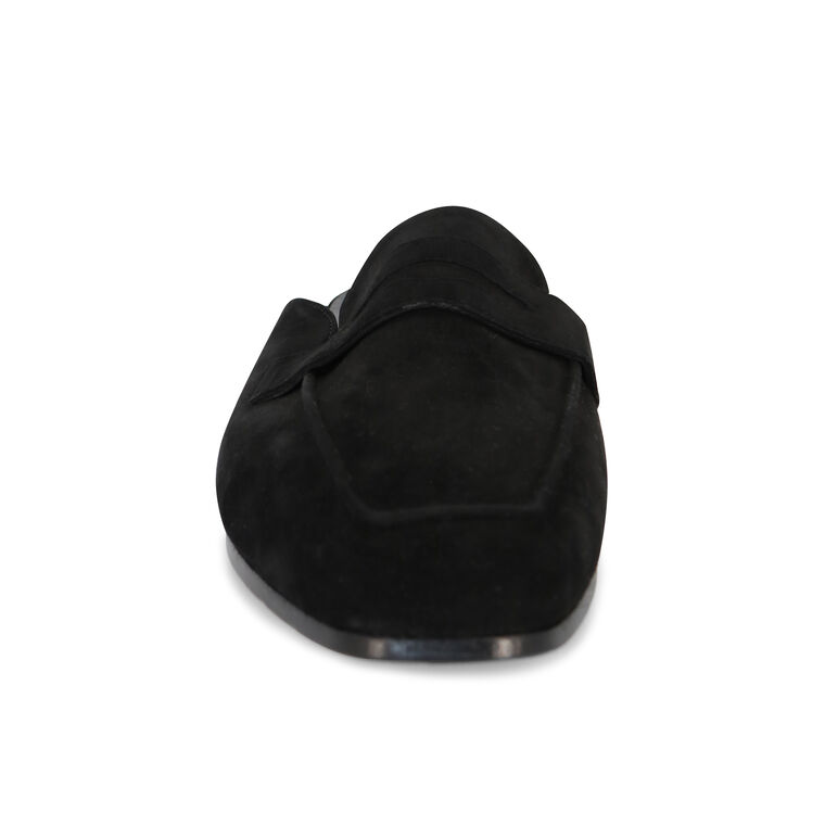 Riviera Suede Penny Loafer Mules image number null