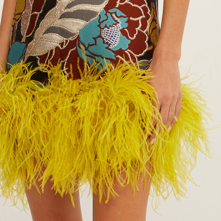 Daria Feather Dress image number null