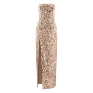 Lola Sequin Strapless Gown