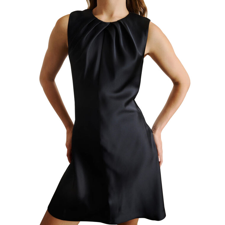 Emily Sleeveless Satin Mini Dress image number null