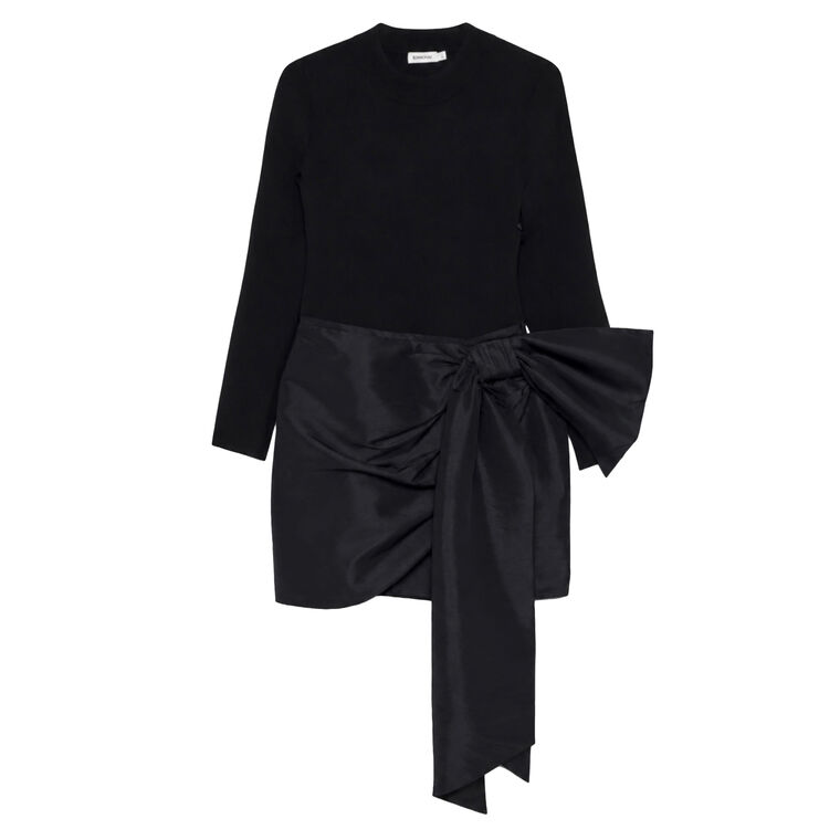 Tedda Taffeta Knit Mini Dress image number null