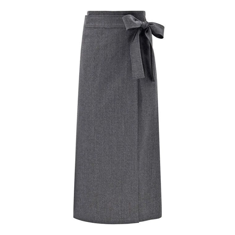 Stretch Flannel Skirt image number null