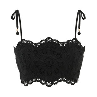 Rhiannon Embroidered Bodice Crop Top