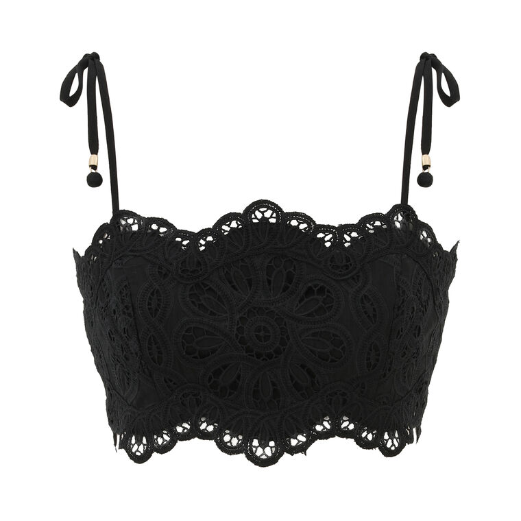 Rhiannon Embroidered Bodice Crop Top image number null