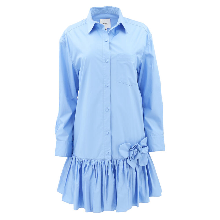 Estelle Solid Cotton Dress image number null
