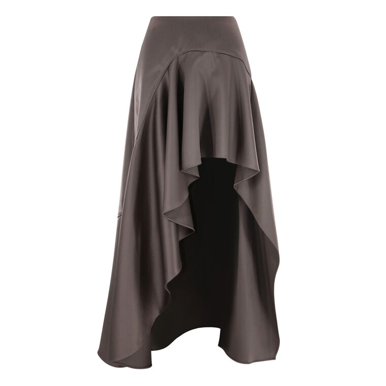 Alana Draped Satin Skirt image number null