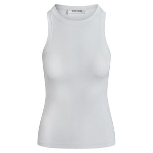 Ribbed High Neck Tank