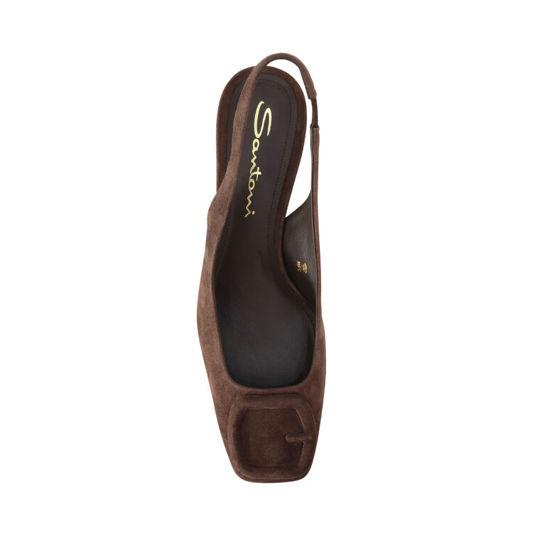 Lemon 50mm Suede Slingback image number null