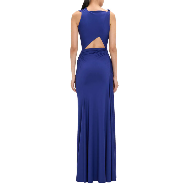 Sleeveless Draped Gown image number null