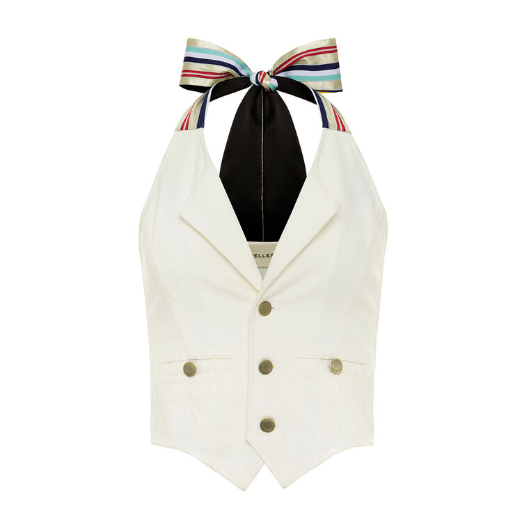 Hal Denim Vest image number null