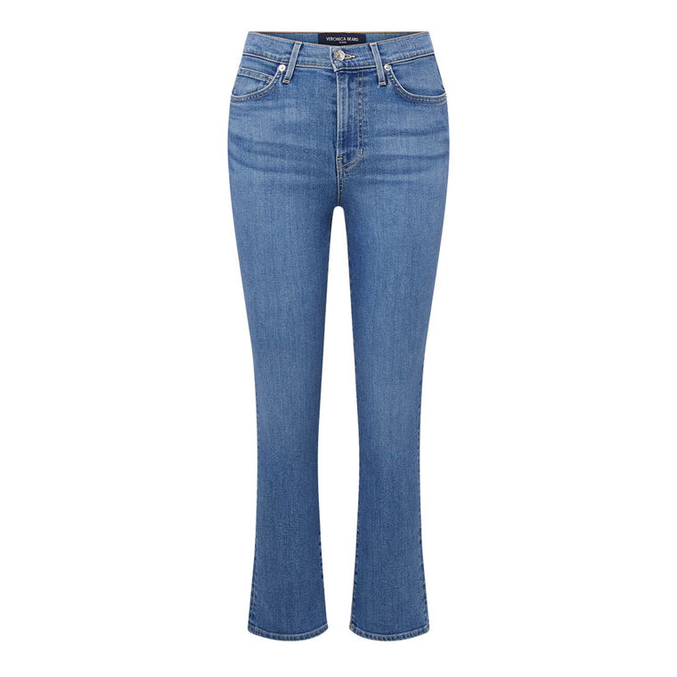 Carly High Rise Kick Flare Jean image number null