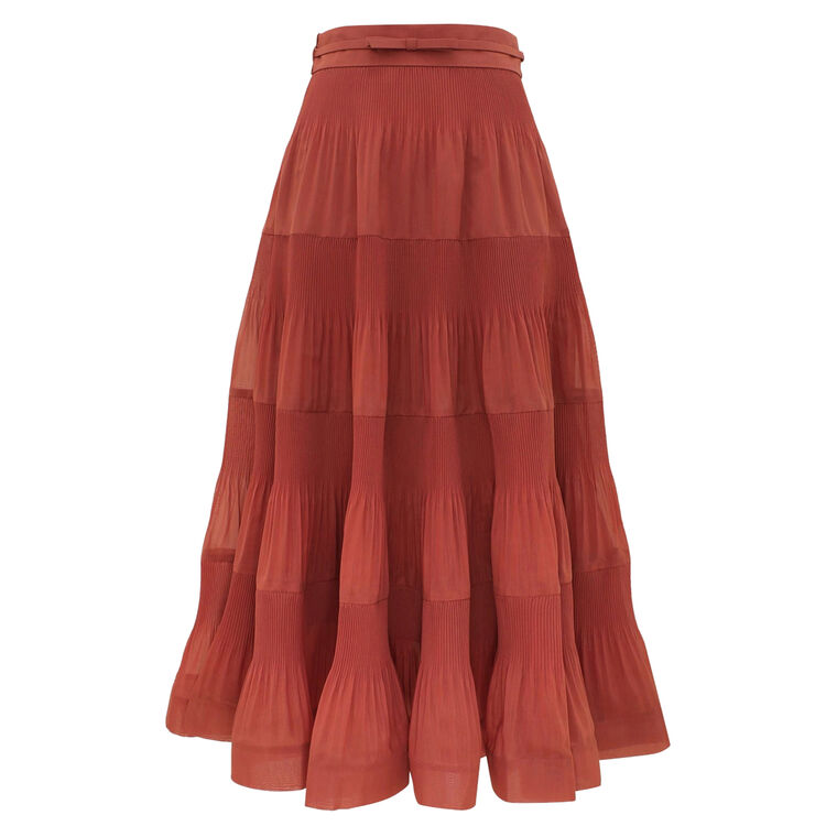 Pleated Midi Skirt image number null