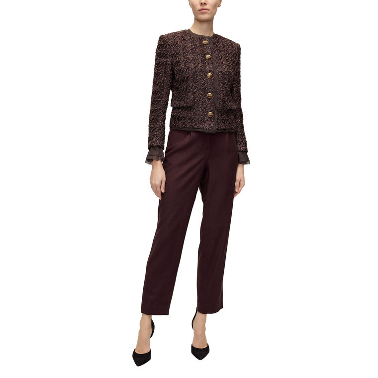Audrina Metallic Tweed Lady Jacket image number null
