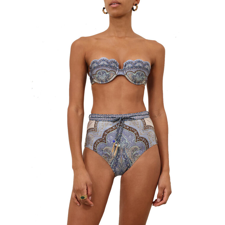 Wanderlust Scallop Balconette Swim Top image number null