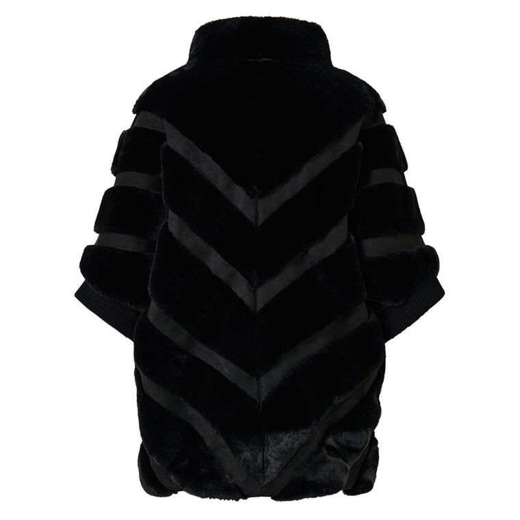 Faux Fur Short Sleeve Slouch Jacket image number null