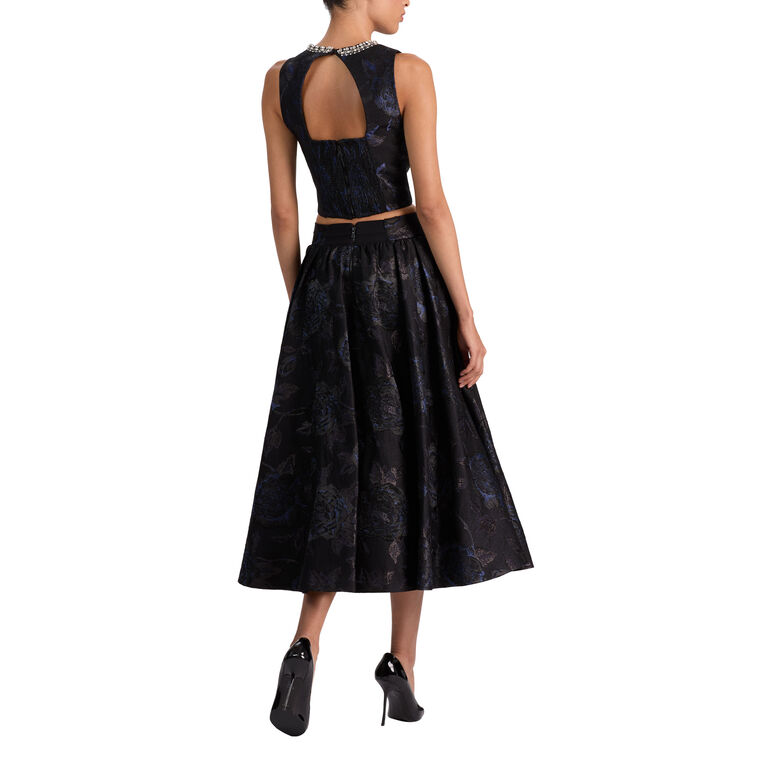 Nilda Jacquard Midi Skirt image number null