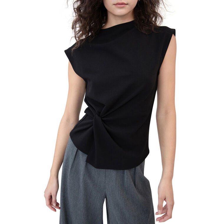 Robin Mock Neck Cap Sleeve Top image number null