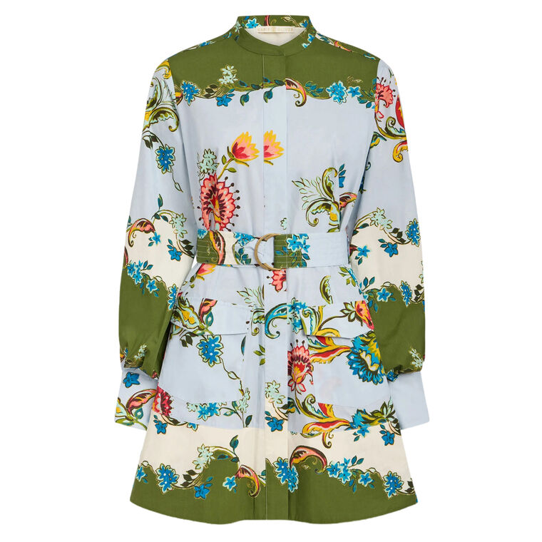 Hughes Long Sleeve Belted Mini Dress image number null