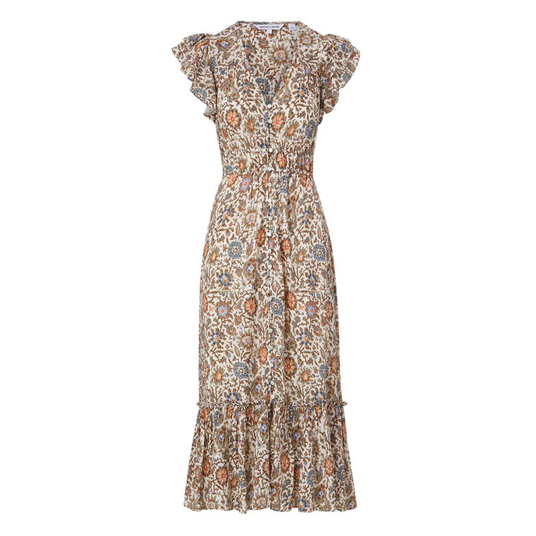 Dolci Ruffle Floral Dress image number null