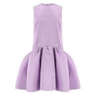 Sleeveless Babydoll Moire Dress