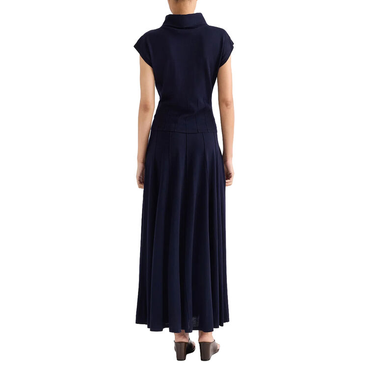 Funnel Neck Sleeveless Merino Wool Top image number null