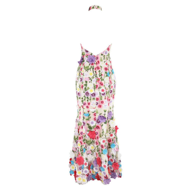 Rosette Halter Neck Gown image number null