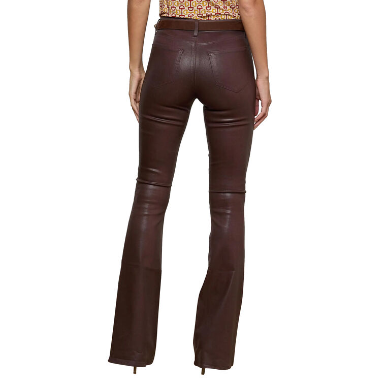 Marty High Rise Coated Flare Jean image number null