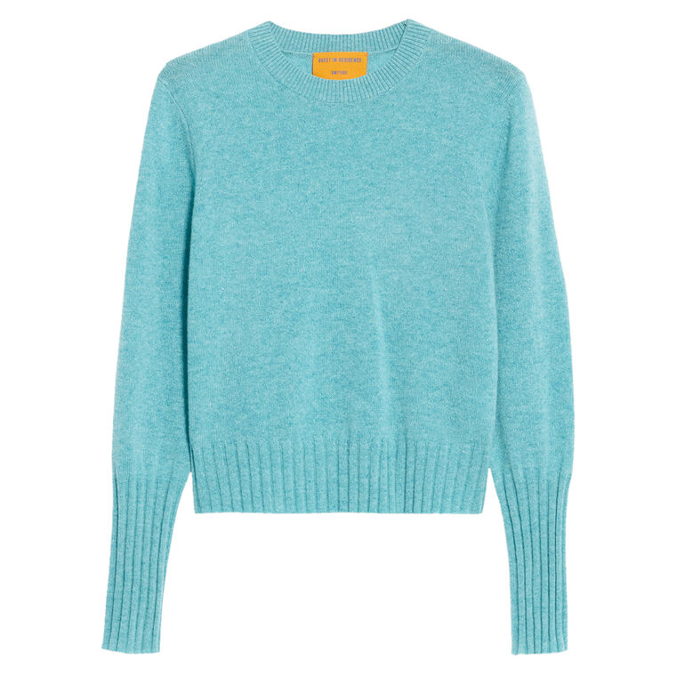 Shrunken Long Sleeve Crewneck Sweater image number null