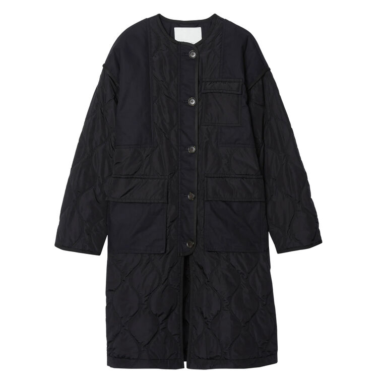 Quilted Nylon Liner Coat image number null