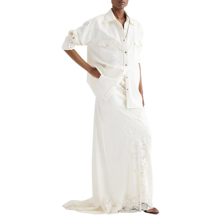 Lace Maxi Skirt image number null
