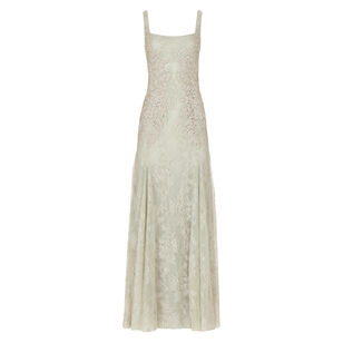 Elysia Lace Sleeveless Square Neck Gown