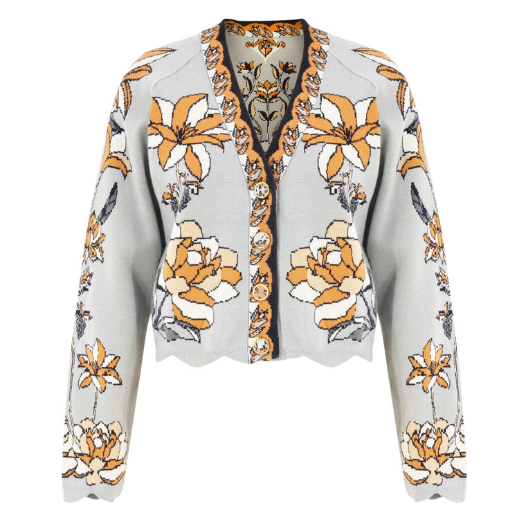 Stained Glass Beauty Knit Crop Top image number null