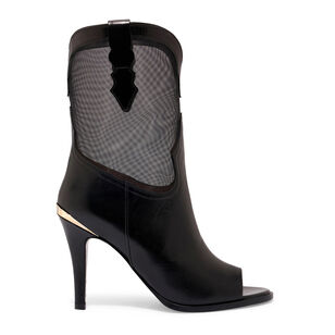 Bianca 95mm Mesh Detail Peep-Toe Bootie Bianca 95mm Mesh Detail Peep-Toe Bootie