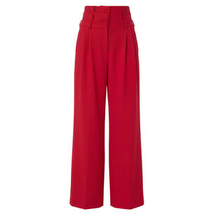 Triple Waistband Wide-Leg Pant