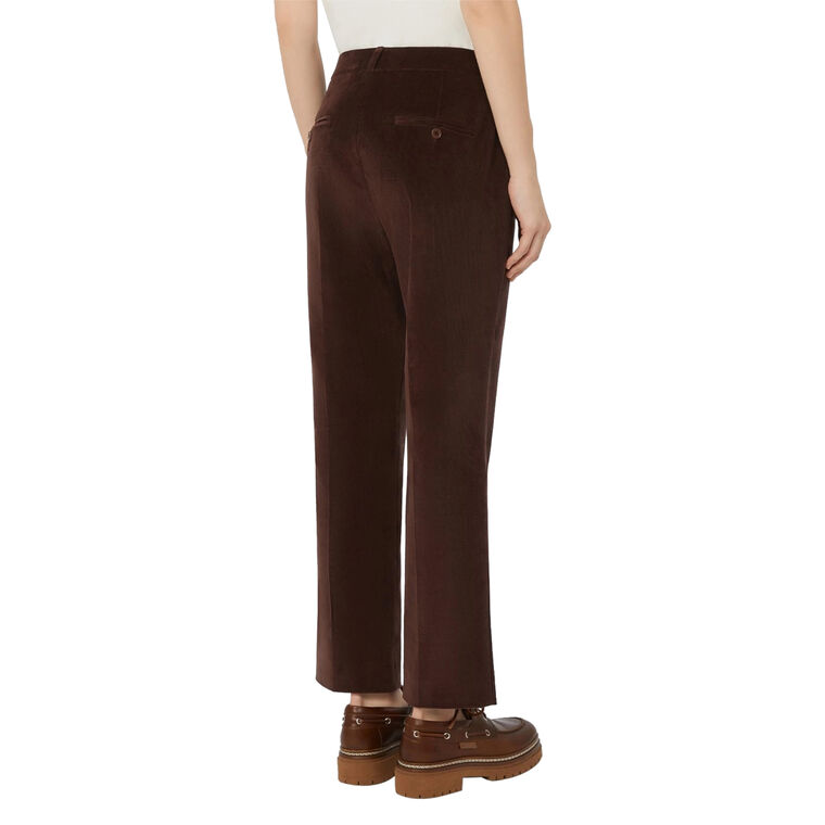 Marruca Ribbed Slim-Fit Cropped Pant image number null