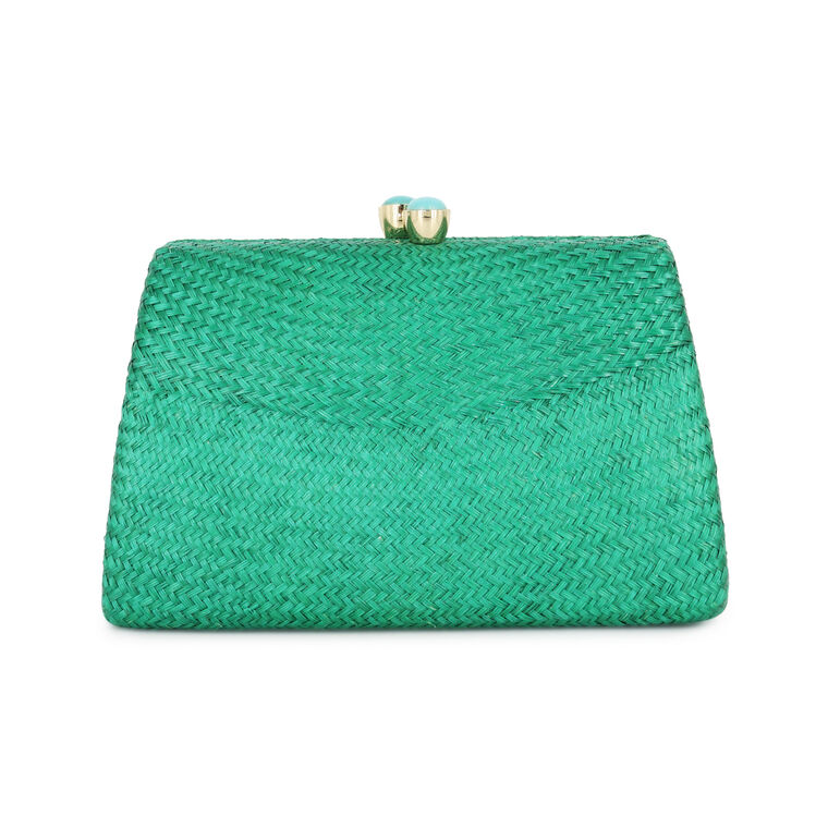 Candice Bun Straw Clutch image number null