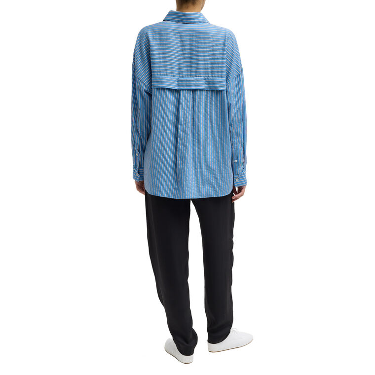 Stripe Oversized Shirt image number null