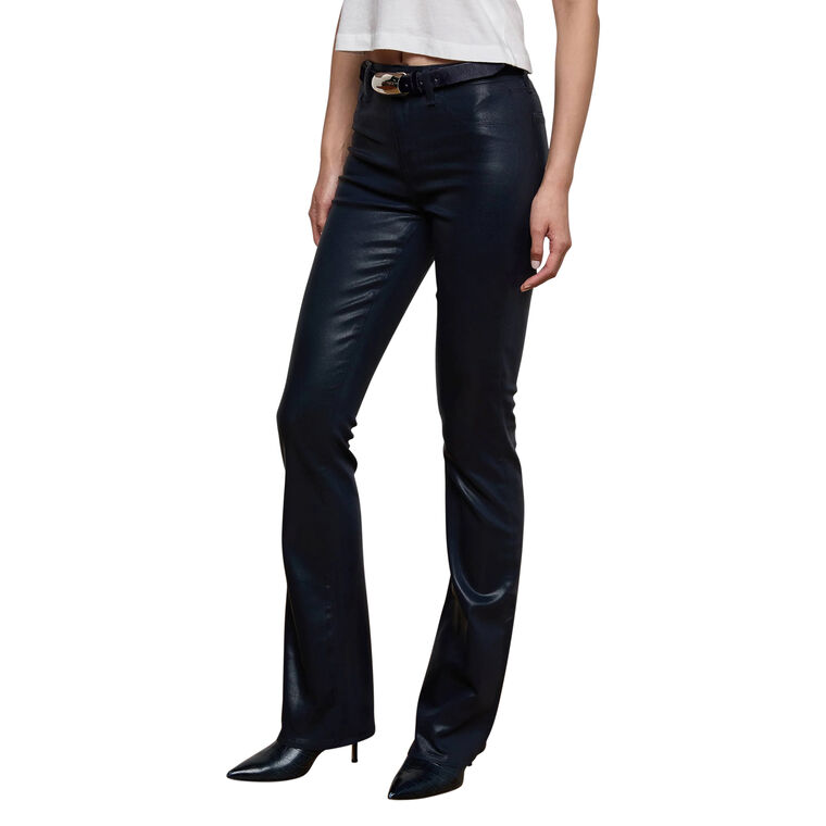 Selma High Rise Coated Baby Bootcut Jean image number null