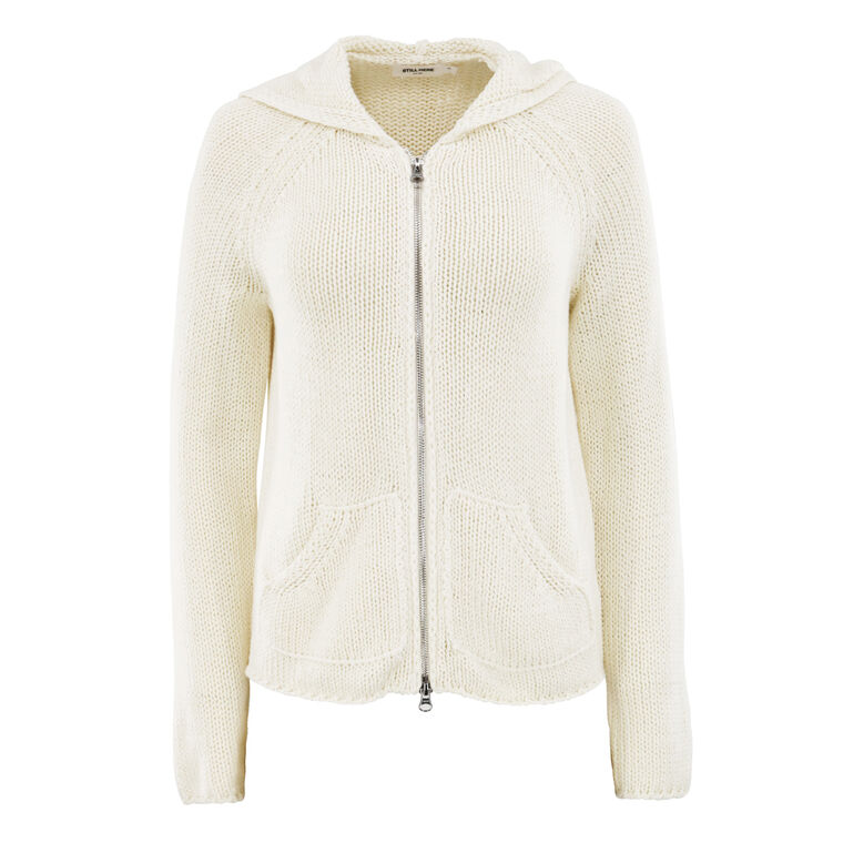 Bear Knit Zip-Up Sweater image number null