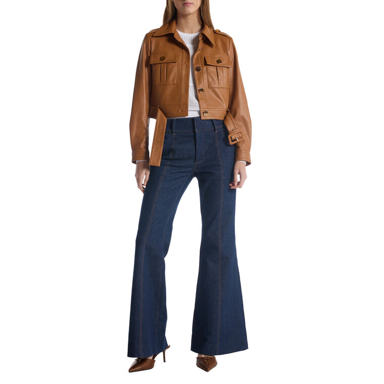 Kalita Cropped Belted Jacket image number null