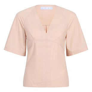 Lilian Top In Brushed Poplin