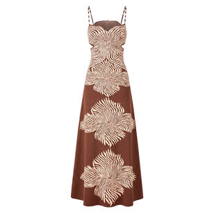 Rayana Sleeveless Bloom Print Midi Dress