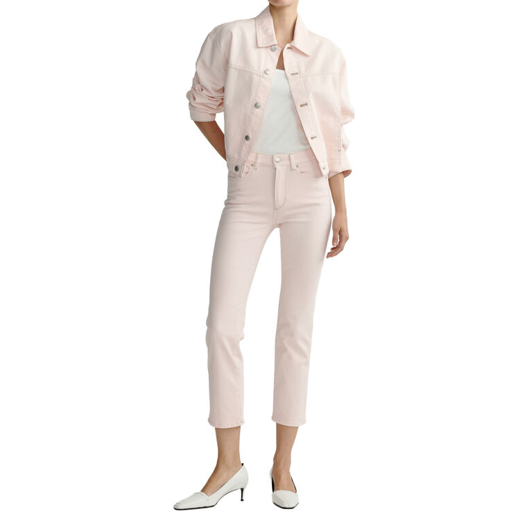 Mara Straight Leg Mid Rise Instasculpt Ankle Jeans image number null