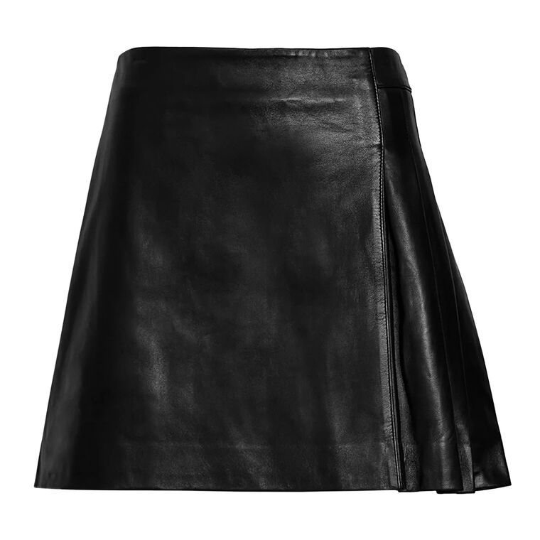 Avalina Leather Skirt image number null