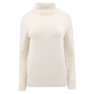 Relaxed Wool Long Sleeve Pullover