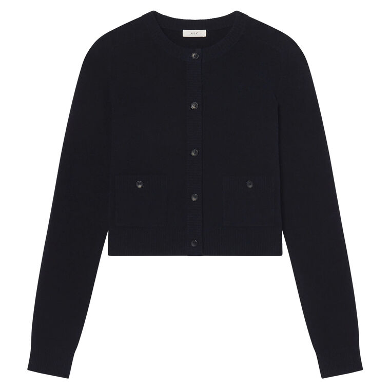 Elise Cotton Boucle Cardigan image number null