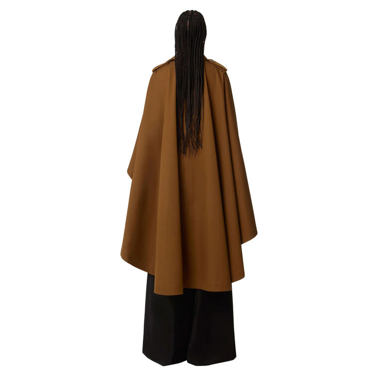 Trench Cape In Cotton Twill image number null