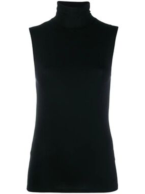 Soft Touch Sleeveless Stretch Turtleneck